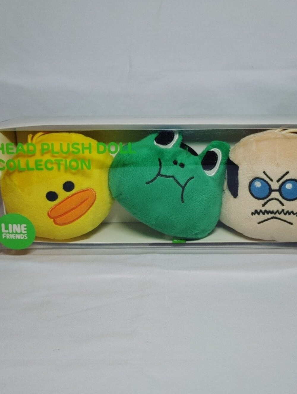 LINE FRIENDS Head Plush Collection (Sally, Leonard, Boss) Kawaii Toy Plushies